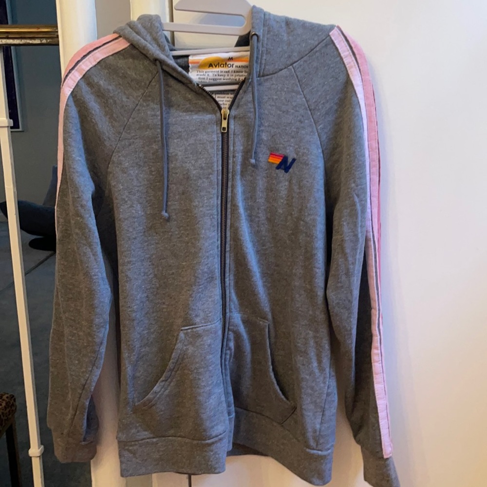 Aviator nation. Zip up hoodie.size M